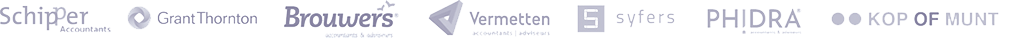 Logo's van accountantskantoren die met ClockAssist werken